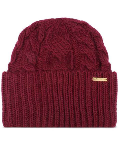 michael michael kors women's super cable cuff beanie hat|Michael Kors Women`s Super Cable.